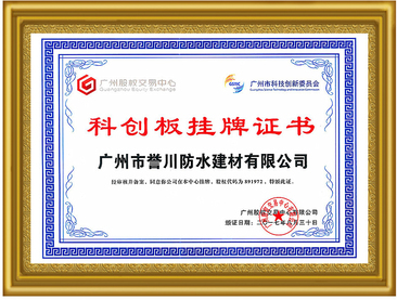 科创板挂牌证书 